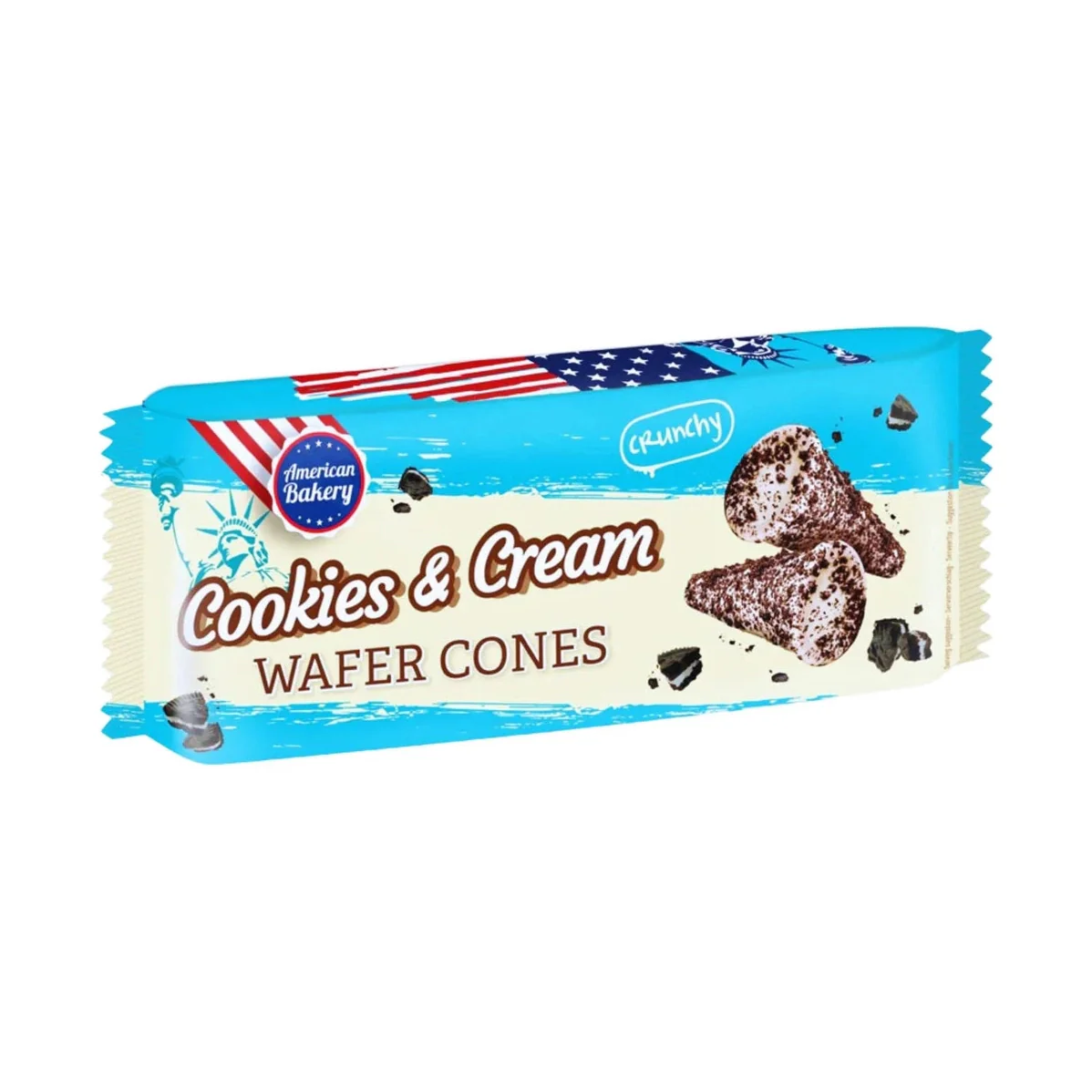 American Bakery Wafer Cones Cookies & Cream