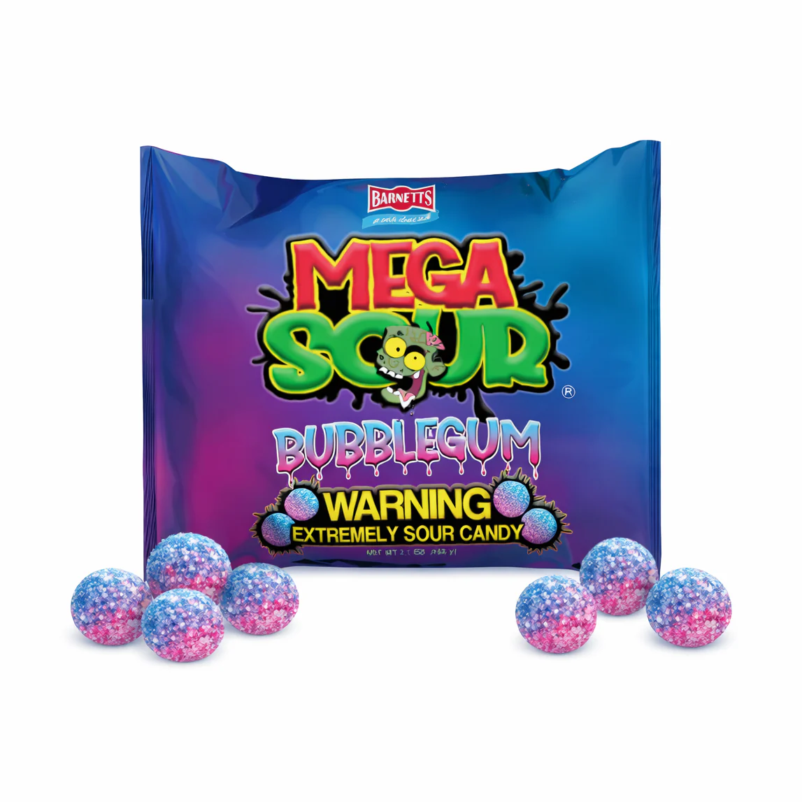 Barnetts Mega Sour Bubblegum