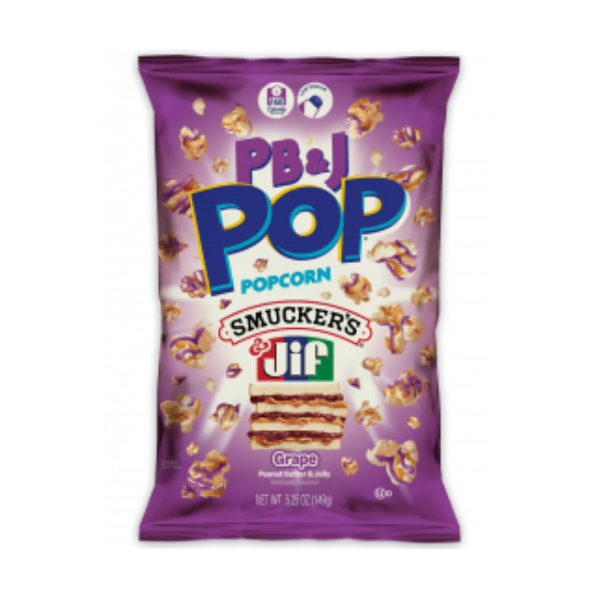 Candy Pop Popcorn Peanut Butter & Jelly Grape