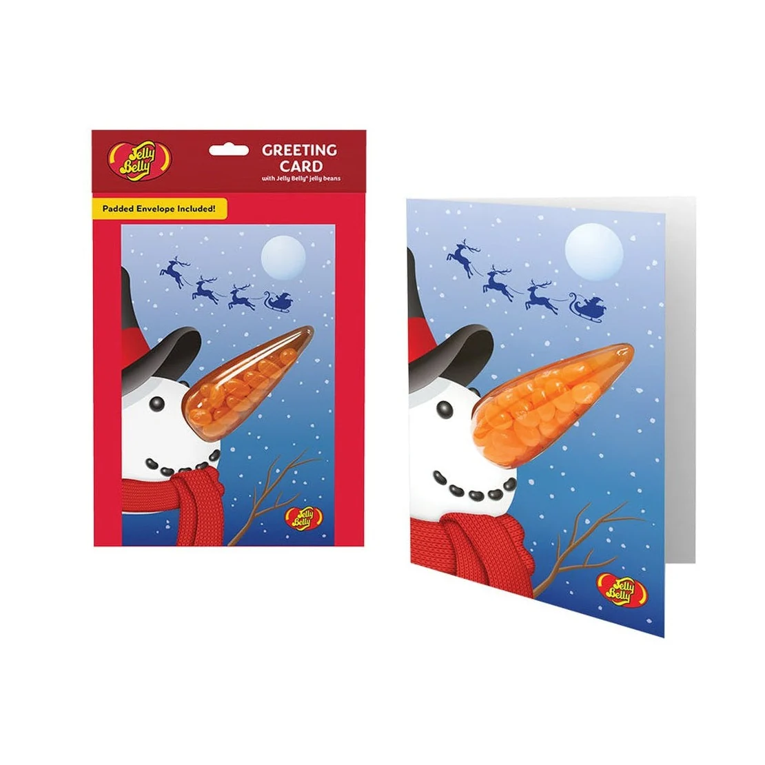 Jelly Belly Beans Snowman Card