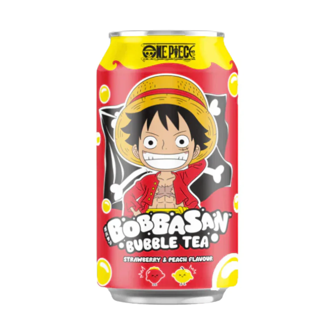 Luffy Bubble Tea Peach & Strawberry