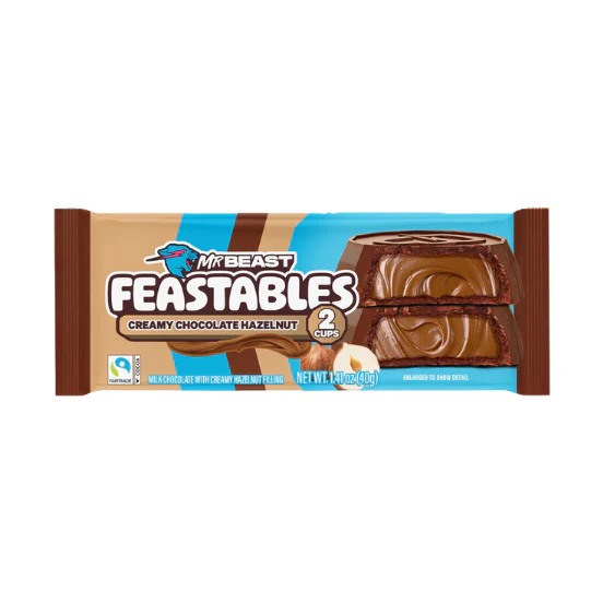 Mr Beast Feastables Cups Creamy Chocolate Hazelnut