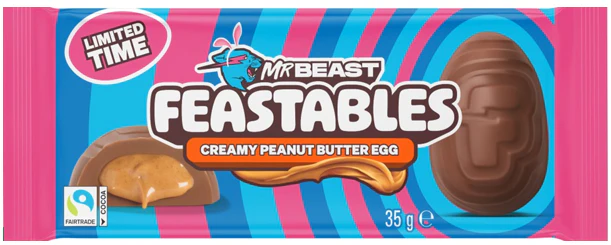 Mr Beast Feastables Creamy Peanut Butter Egg
