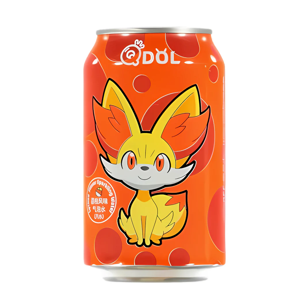 QDOL Pokemon Fennekin Lychee Flavoured Sparkling Water - Image 2