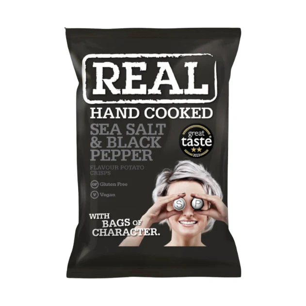 Real Crisp Small Sea Salt & Black Pepper