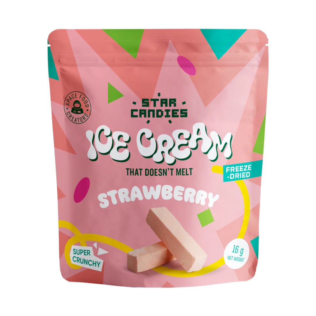 Star Candies Freeze-Dried Ice Cream Strawberry Small