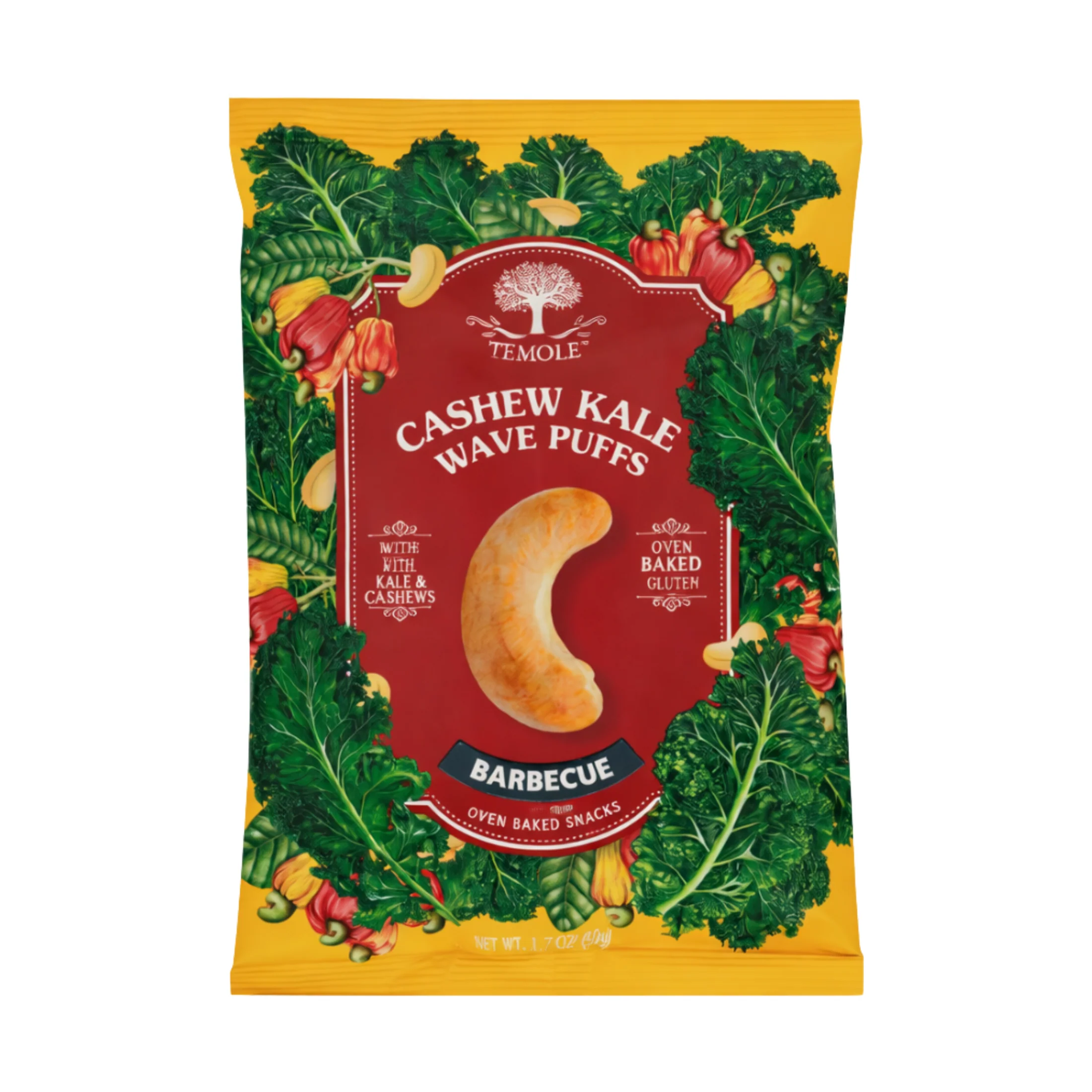 Temole Cashew Kale Wave Puffs Barbecue